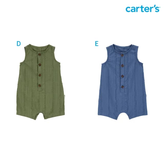 【Carter’s官方授權】精選短袖嬰兒純棉嬰兒連身裝－多款任選(原廠公司貨 童裝 嬰兒裝 連身衣)