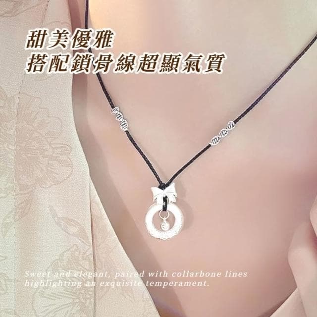 【高貴典雅】s999在逃公主蝴蝶結項鍊(輕奢小眾 項鏈 項鍊 配件 女生 生日 情人節 定情禮物 禮服 短鍊)