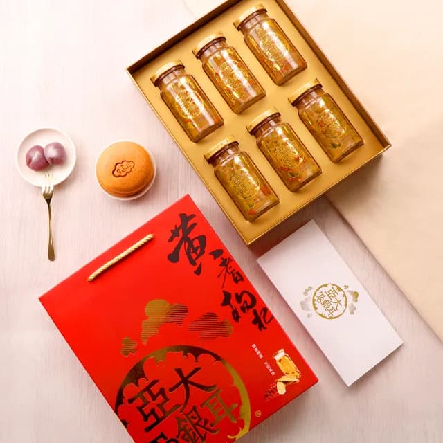 【亞大T8銀耳】黃耆枸杞白木耳露禮盒150gx6入/盒(送禮推薦/年節禮盒/伴手禮/年節禮盒)