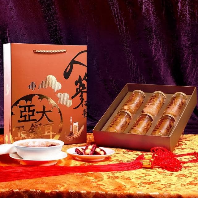 【亞大T8銀耳】人蔘紅棗白木耳露禮盒150gx6入/盒(送禮推薦/年節/春節/過年/新年/新春/2025蛇年)