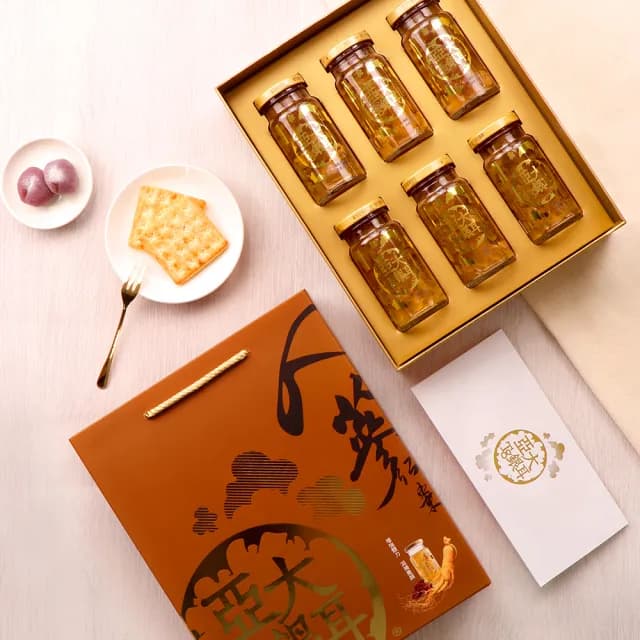 【亞大T8銀耳】人蔘紅棗白木耳露禮盒150gx6入/盒(送禮推薦/年節/春節/過年/新年/新春/2025蛇年)