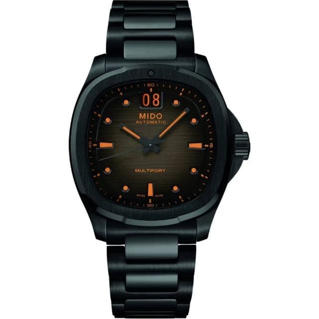 【MIDO 美度】官方授權 Multifort 先鋒系列TV大日期窗機械錶-40mm(M0495263308100)