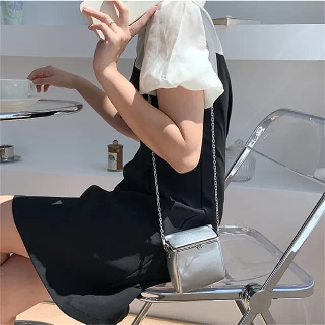【MoonDy】情人節禮物 包包女 鏈條包包 口金包 小廢包 韓版包包 女包 新款 斜挎包 小眾包包 單肩包 口紅包