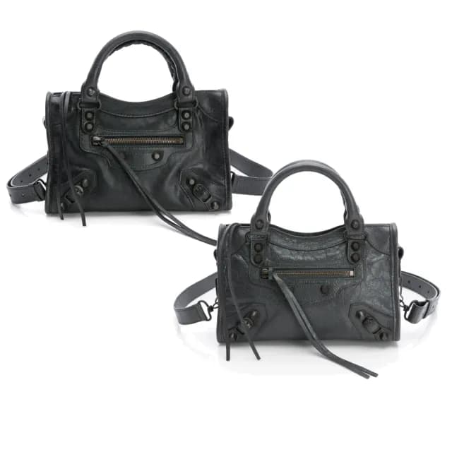 【Balenciaga 巴黎世家】Le City Mini迷你羊皮手提兩用 多色選