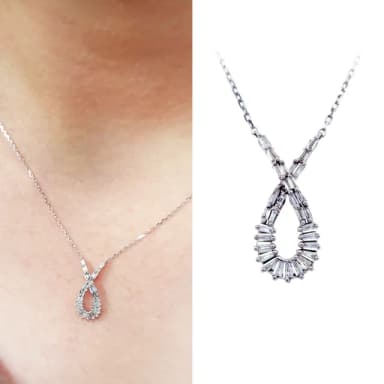 【BRILLMOND JEWELRY】天然鑽石 30分 14K金 套鍊(全14K金 天然鑽石總重30分)