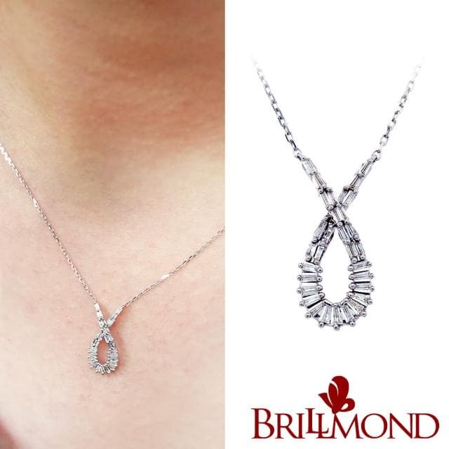 【BRILLMOND JEWELRY】天然鑽石 30分 14K金 套鍊(全14K金 天然鑽石總重30分)