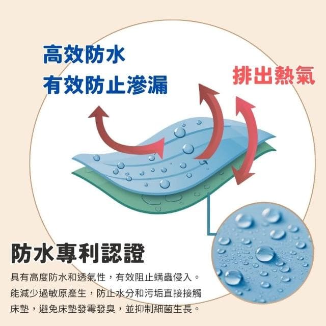 【寢安家居】護理級銀離子100%防水防蹣抗菌床包式保潔墊(單人/雙人/加大/床單 多款任選)