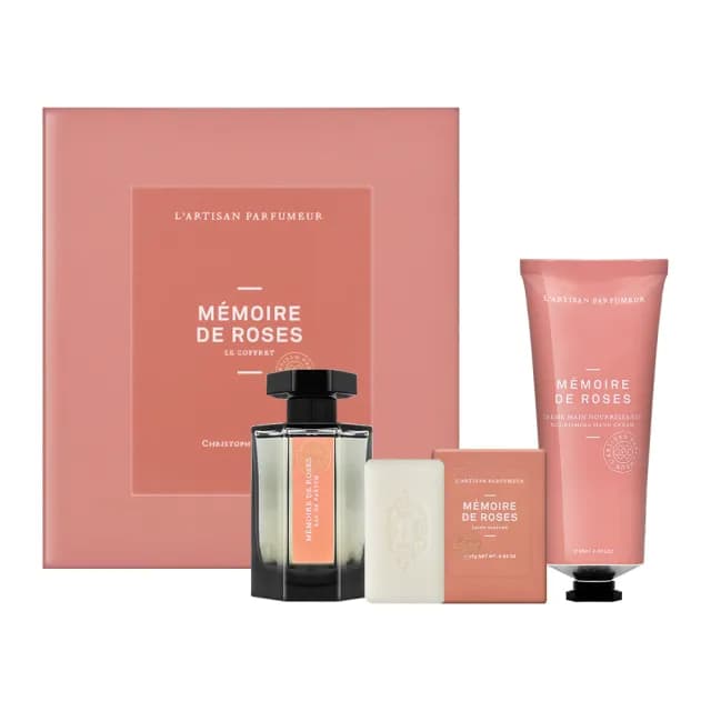 【L Artisan Parfumeur 阿蒂仙之香】玫瑰追憶香氛禮盒(國際航空版_淡香精50ml+護手霜65ml+香氛皂25g)