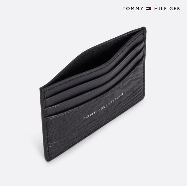 【Tommy Hilfiger】官方旗艦館 TH 商務票卡夾 _黑色