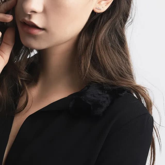 【點睛品】Daily Luxe 18K玫瑰金率性直線鑽石耳環(單邊耳飾)