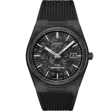 【TISSOT 天梭】PRX Powermatic 80 鍛造碳 機械錶 男錶 手錶(T1379079720100)