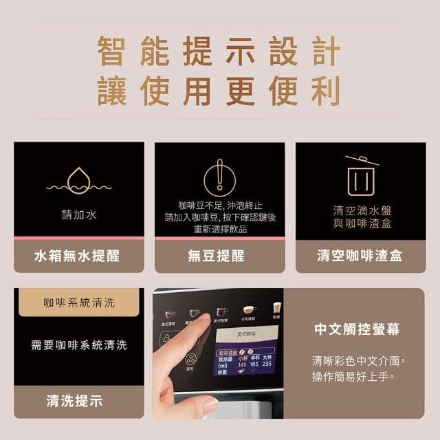 【Panasonic 國際牌】2.4吋螢幕全自動義式咖啡機(NC-EA801)