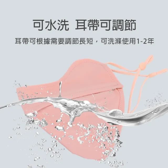 【NicoFun 愛定做】2入防曬冰絲口罩 母親節禮物 護眼角防曬(涼感科技 抗UV 可水洗)
