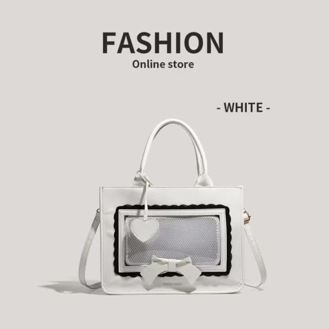 【日常百搭】雙11 日系蝴蝶結微小痛包(偶像小卡套 二次元周邊 手提包 側肩包 演唱會 痛包 生日