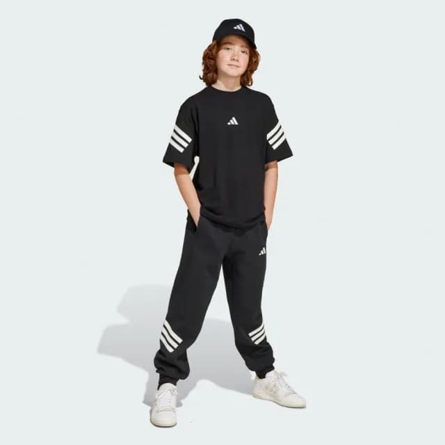 【adidas 愛迪達】FUTURE ICONS 3-STRIPES 短袖上衣 T恤  童裝 JN8092