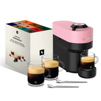 【Nespresso】臻選厚萃Vertuo POP膠囊咖啡機(完美饗宴100顆迎新會員組/送禮/入厝/義式)