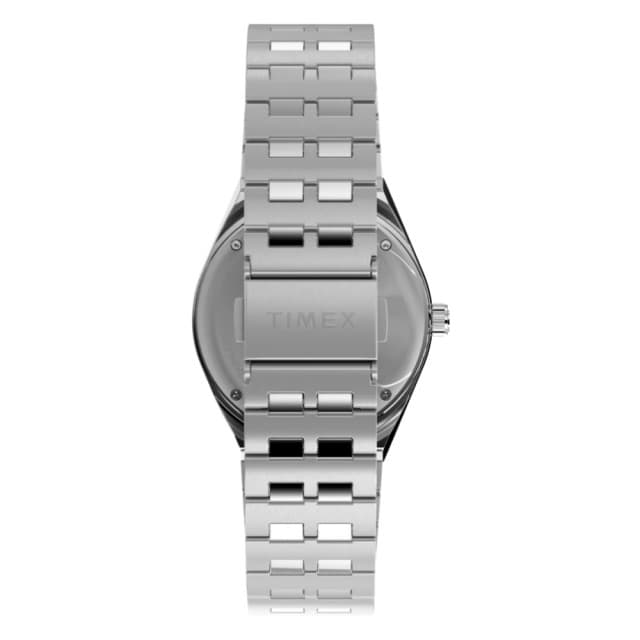 【TIMEX】天美時 x Peanuts 38毫米 史努比 GMT 兩地時區 不鏽鋼錶鍊腕錶 銀 TXTW2W83300