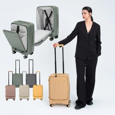 【Acer 宏碁】哥本哈根系列行李箱 20吋登機箱 前開旅行箱 上掀式  多層收納(AirTag儲物袋 環保材質)