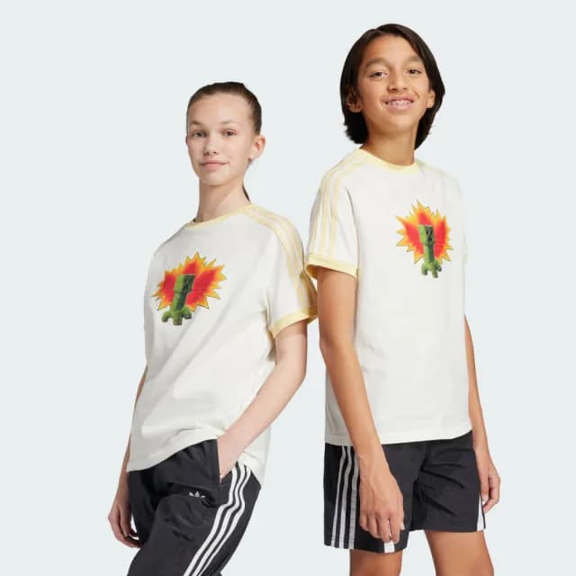 【adidas 愛迪達】MINECRAFT 短袖上衣 童裝 - Originals JZ9930