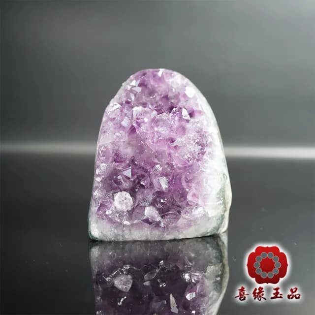 【喜緣玉品】88父親節禮物★烏拉圭紫晶鎮300g以上隨機出貨(淨化能量/招財納福)