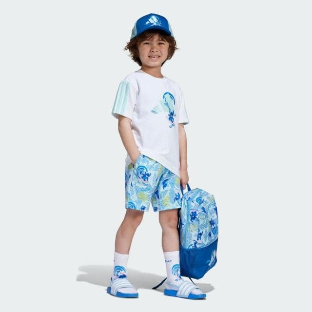 【adidas 愛迪達】DISNEY LILO & STITCH 運動套裝 童裝 JF3659