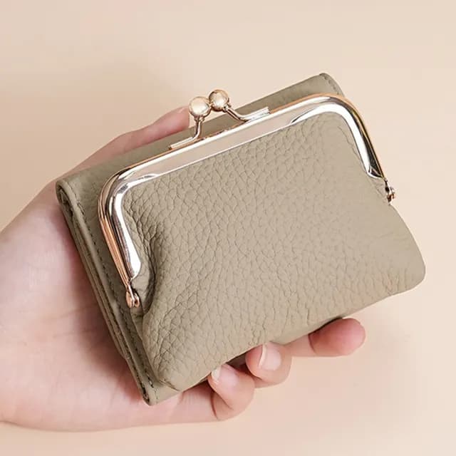 【LEESA】雙11 口金包\短夾女\零錢包\皮夾\口金包\錢包\日式錢包\三折短夾\ 