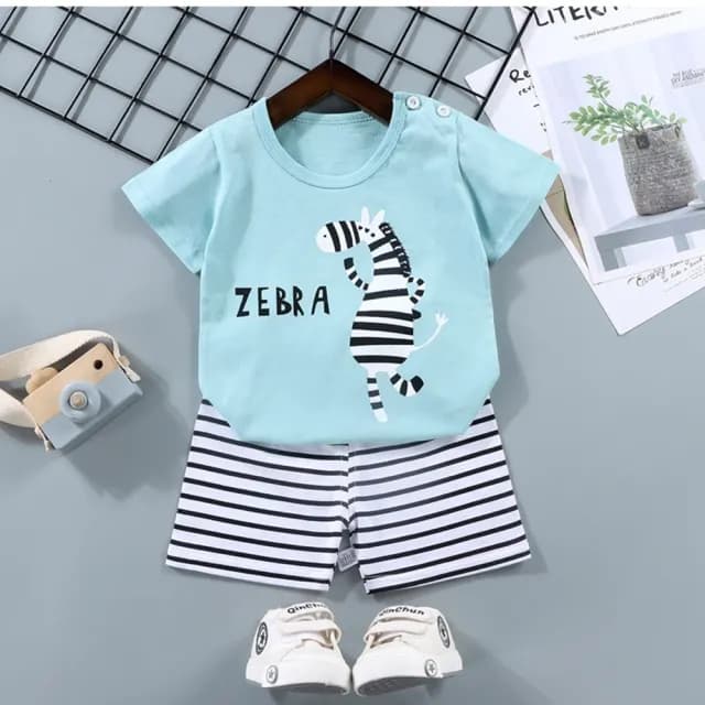【Baby 童衣】童裝 兒童居家套裝 短袖套裝 89000(兒童短袖套裝 純棉童T童褲)