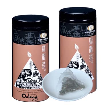 【百香】烏龍茶三角立體茶包3gx16入 2罐組 自然農法 茶包(100%台灣茶 百香茶葉 烏龍茶 茶包 年節送禮)