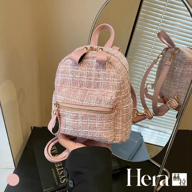 【HERA 赫拉】情人節禮物 小香風迷你多用雙肩包 H114041402(小香風 多用 雙肩包)
