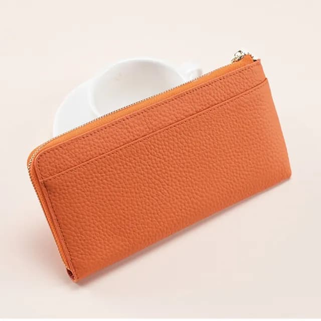 【MoonDy】錢包 長夾 錢包 長款錢包 招財錢包 母錢包 防盜刷 多卡位 手拿包 牛皮