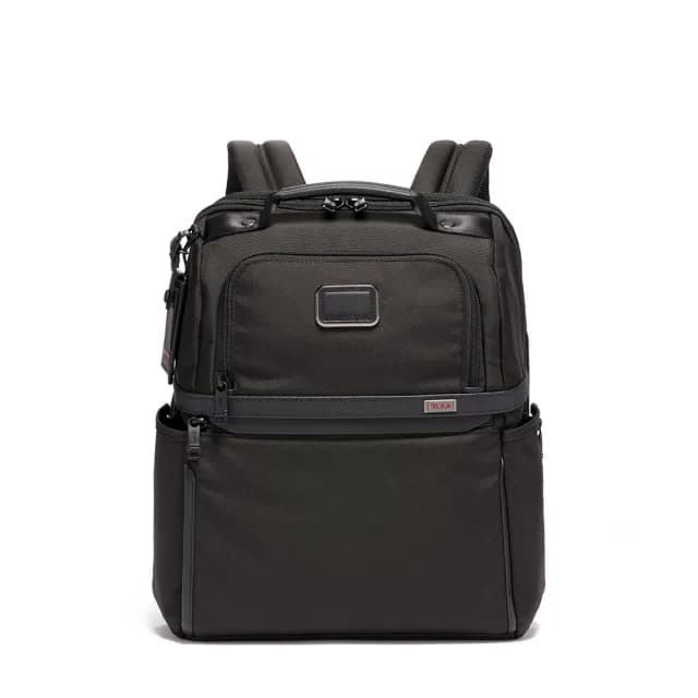 【TUMI】Alpha 彈道尼龍輕巧商務背包 - 黑色(TUMI 官方旗艦店)