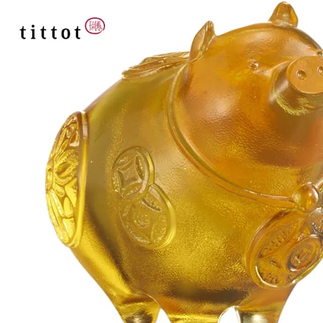 【tittot 琉園】諸事大吉_十二生肖年年有錢系列 擺飾(琉璃/贈禮/生日禮物/祝福/招財/豬)