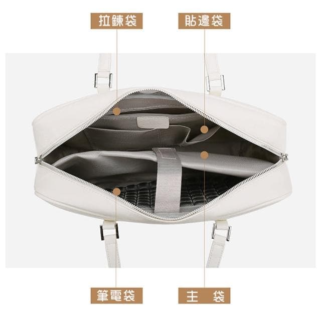 【BONum 博紐】女用雲彩輕量托特單肩商務電腦包(時尚 女用 女仕 筆電包 上班)