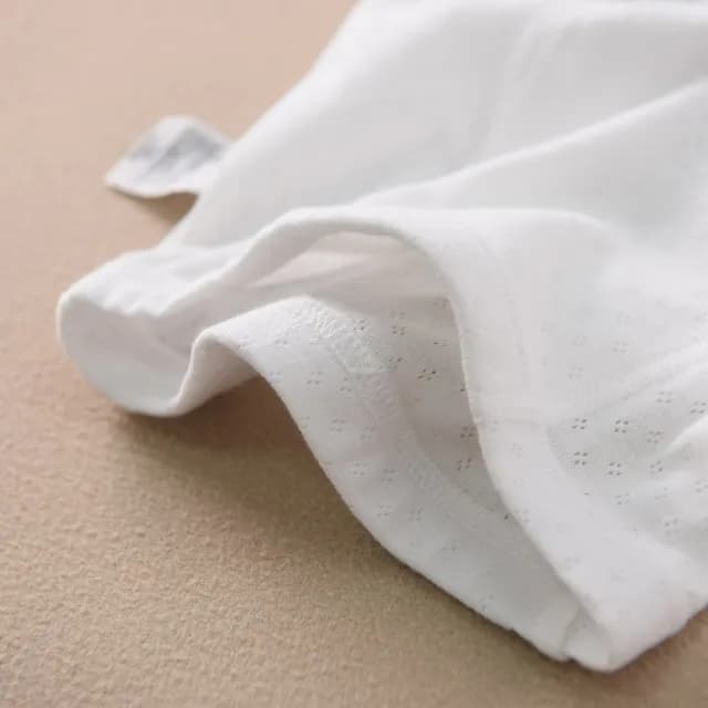 【橘魔法】（3件一組）純白網眼透氣內褲(平口內褲 四角褲 平角內褲 居家 內著 男童 女童 童裝 兒童)