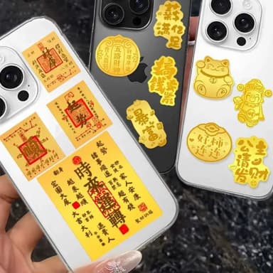 【Penny珮妮】含金招財手機貼多款可選(生日禮物 交換禮物 畢業禮物 聖誕禮物 新年 尾牙)