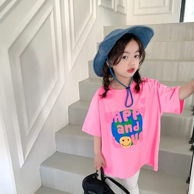 【橘魔法】熱愛地球泡泡浮雕短袖上衣(棉T T恤 中性款 男童 女童 兒童 童裝)