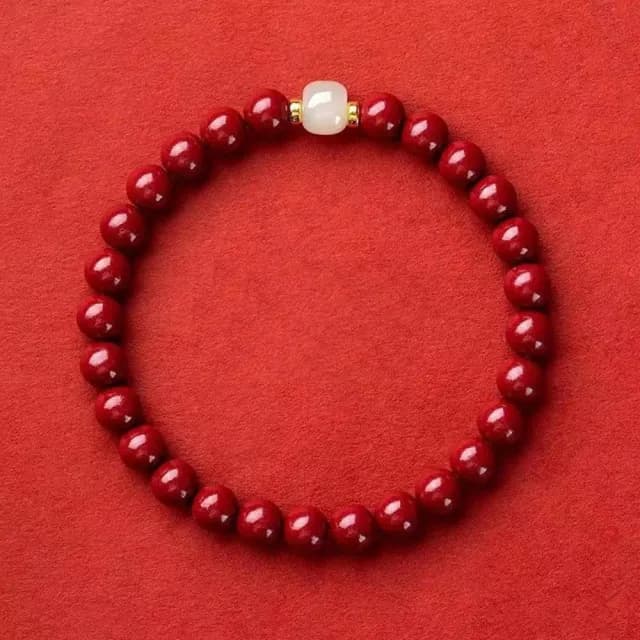 【巴黎精品】現貨+預購 硃砂手鍊朱砂手鏈平安硃砂手珠息災擋煞(生肖防小人轉運除穢淨化招財開運8款a1gi7)