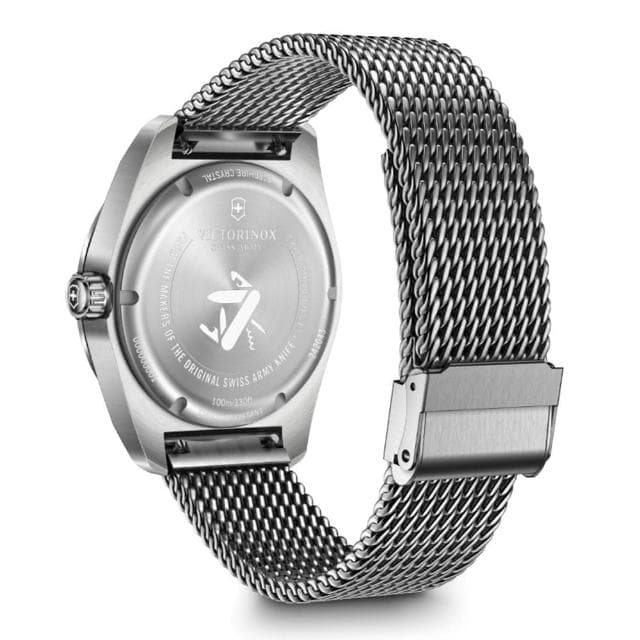 【VICTORINOX 瑞士維氏】Swiss Army 啞光 浮雕數字 石英錶 男錶 送禮 禮物推薦(VISA-242043)