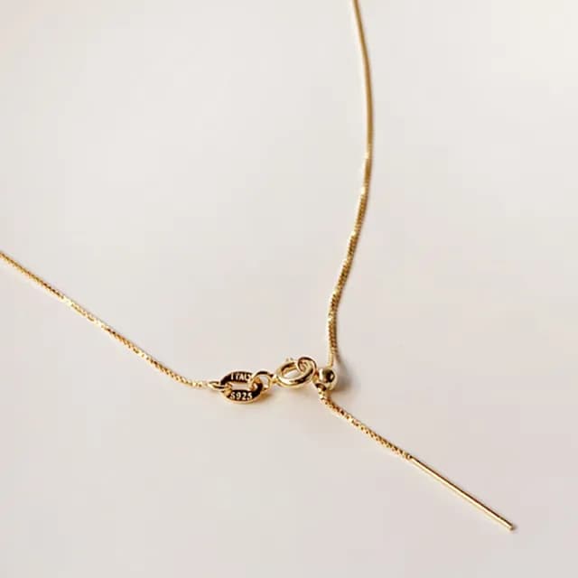 【CReAM】Chloe純銀鍍18K金色銀色玫瑰金萬用鍊鎖骨裸鍊女項鍊(生日 禮物 送禮 禮盒)