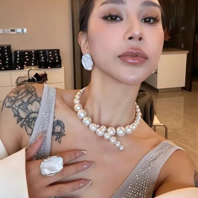 【KT DADA】質感耳環 女生耳環 戒指女 禮物 耳釘 可調節戒指 飾品 耳環 戒指 高級感 氣質耳環