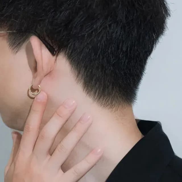 【me.luxe】SV麻花圓環耳環-純銀/銀鍍18K金  生日/情人節禮物(日系輕珠寶/百搭款/送禮首選)