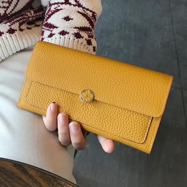 【LEESA】雙11 長款錢包\錢包\皮革長夾\拉鍊長夾\牛皮錢包\多功能\手機包\手拿包\錢包