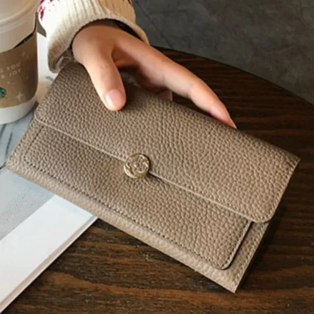 【LEESA】雙11 長款錢包\錢包\皮革長夾\拉鍊長夾\牛皮錢包\多功能\手機包\手拿包\錢包