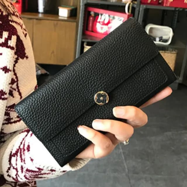 【LEESA】雙11 長款錢包\錢包\皮革長夾\拉鍊長夾\牛皮錢包\多功能\手機包\手拿包\錢包