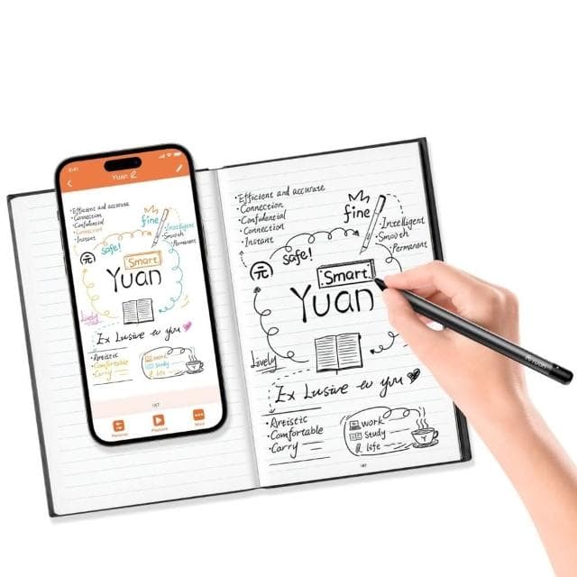 【YUAN元筆記】智慧筆+筆記本禮盒組(離線書寫 免註冊登入 質感生活必備 記錄生活靈感 母親節禮物)