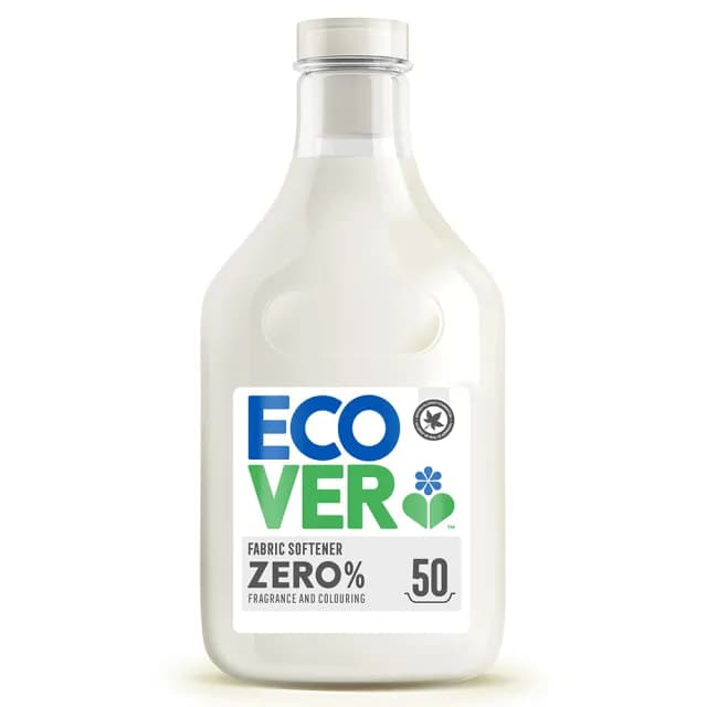 【ECOVER 宜珂】無添加ZERO親膚低敏柔軟精1500ml(嬰兒柔軟精 幼兒衣物)