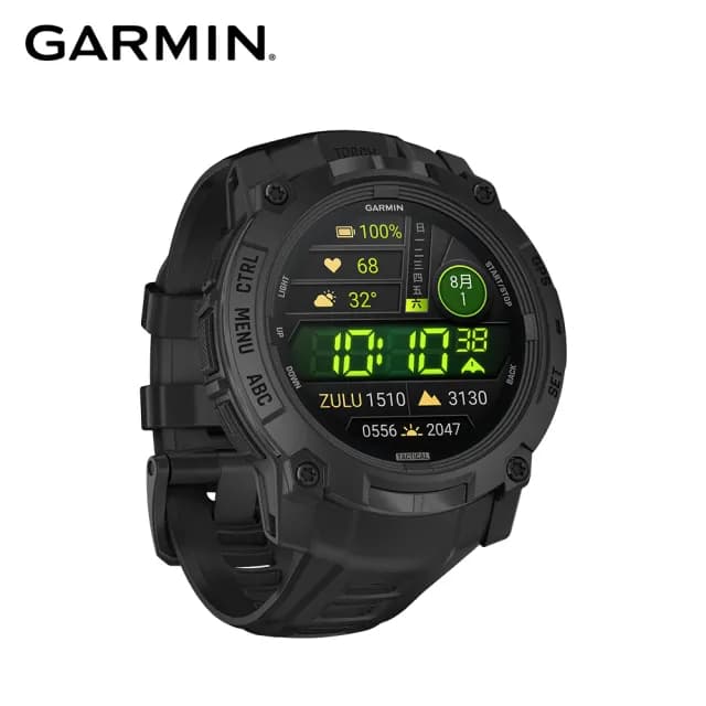 【GARMIN】INSTINCT 3 AMOLED 本我系列GPS腕錶 50mm - 軍事戰術版