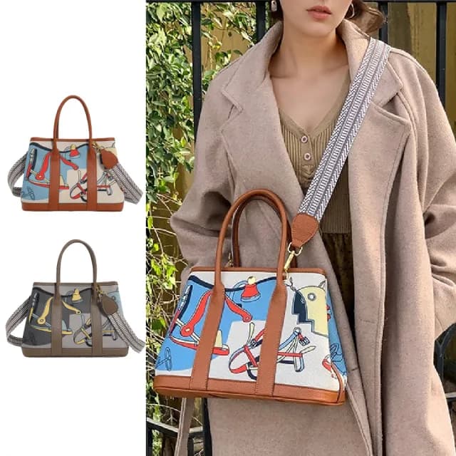 【LEEHER】手提包/水桶包/水晶包/菱格包/大容量包包/黑色包包/日系包包/幾何菱格包/磨砂手