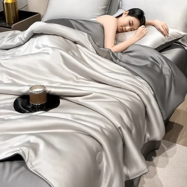 【Sleep Club】涼感冰冰被床包枕套組 涼被床包組(單/雙/加大任選 附枕頭套x2 涼被 冷氣毯)