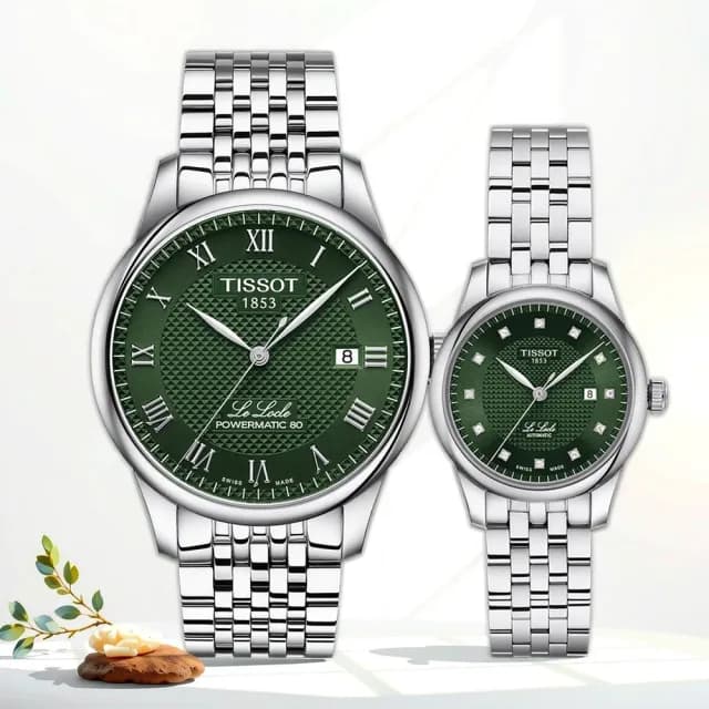 【TISSOT 天梭 官方授權】Le Locle 力洛克機械對錶 情侶手錶 禮物 推薦(T0064071109300+T0062071109600)